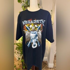 Vintage Authentic 2005 Gigantour Anvil XXL Megadeth Graphic Tee